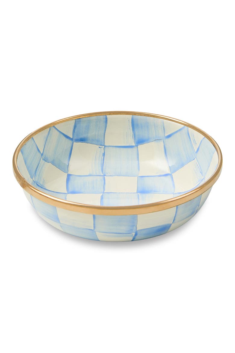 Sky Check Enameled Steel Relish Dish, Main, color, SKY CHECK