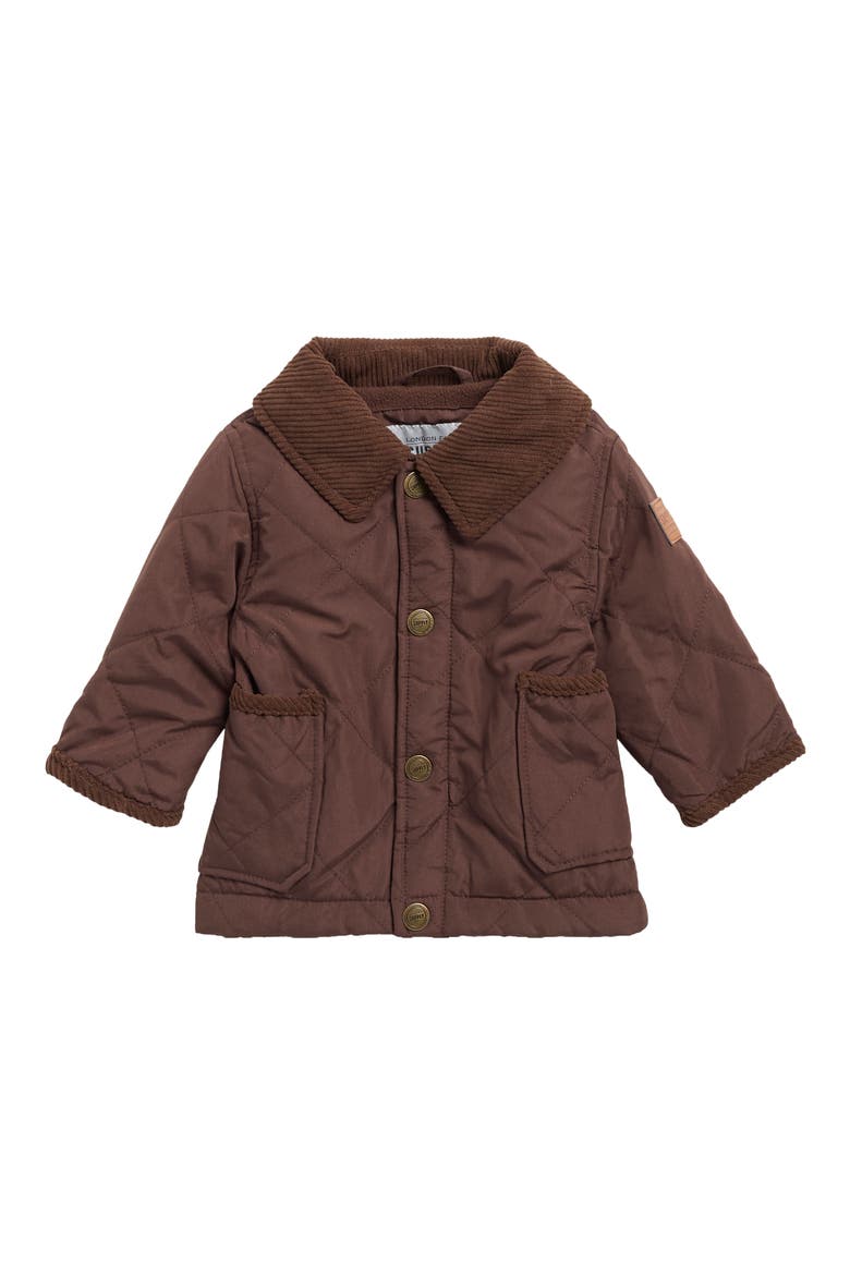 Kids' Diamond Quilted Barn Jacket, Main, color, BROWN