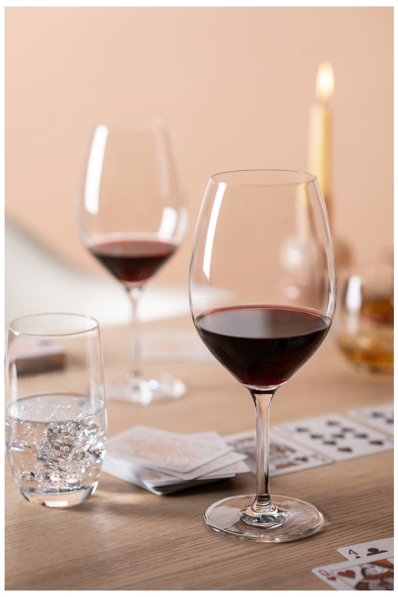 Banquet Set of 6 Water Glasses, Alternate, color, CLEAR