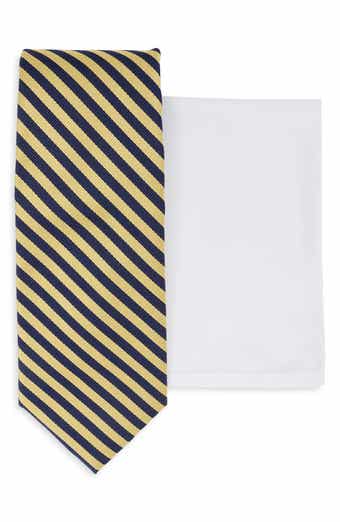 Striped Tie & Pocket Square Set