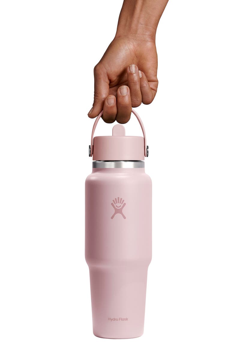 32-Ounce Wide Mouth Travel Bottle with Flex Straw Cap, Alternate, color, TRILLIUM