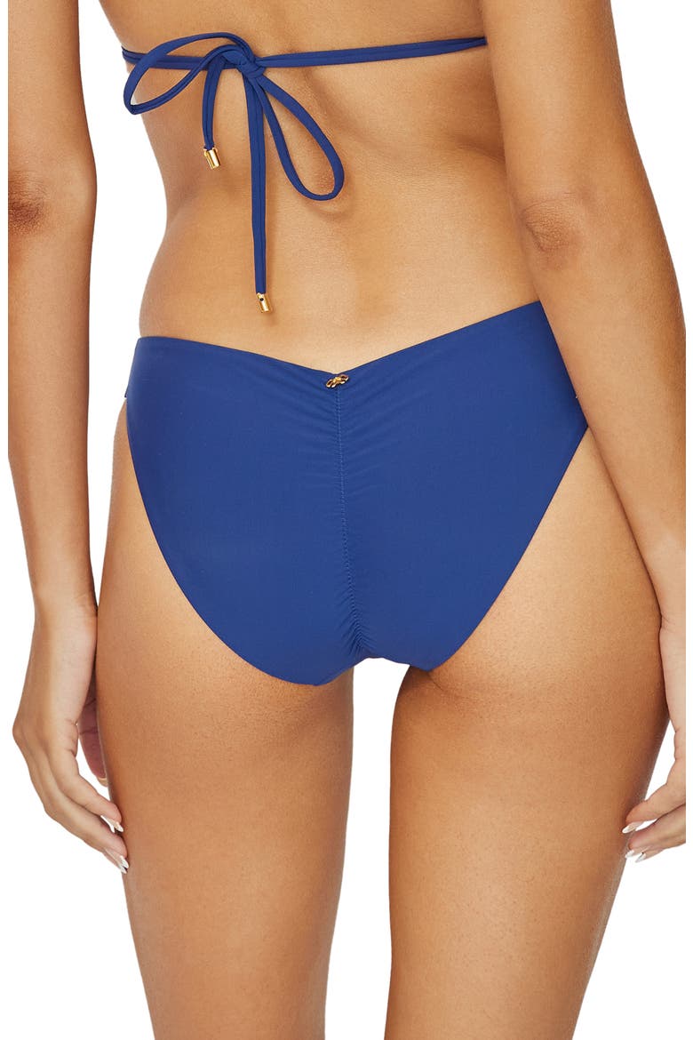 Ruched Bikini Bottoms, Alternate, color, PACIFIC
