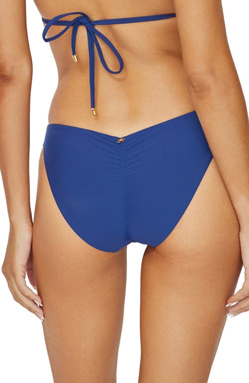 Pq Swim Ruched Bikini Bottoms In Pacific