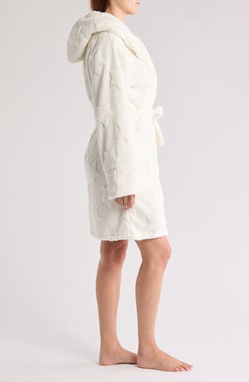 Cozy Plush Fleece Hooded Robe