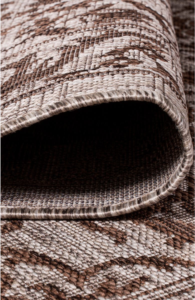 JONATHAN Y Jerash Ornate Medallion Indoor/Outdoor Area Rug, Alternate, color, Brown/Beige