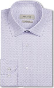 Bugatchi James OoohCotton® Geo Print Button-Up Shirt