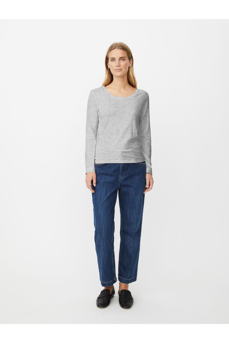 Long Sleeve Top, Alternate, color, M. Grey Mel.