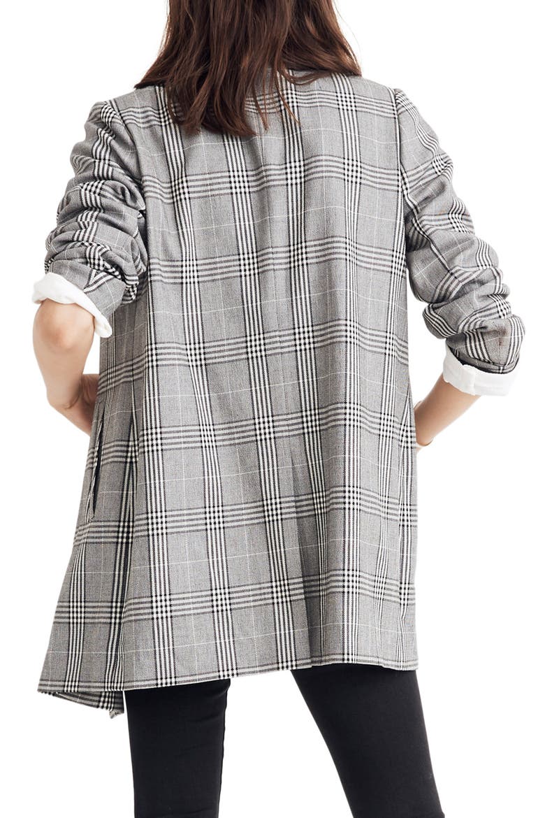 Caldwell Plaid Double Breasted Blazer, Alternate, color, CLASSIC BLACK
