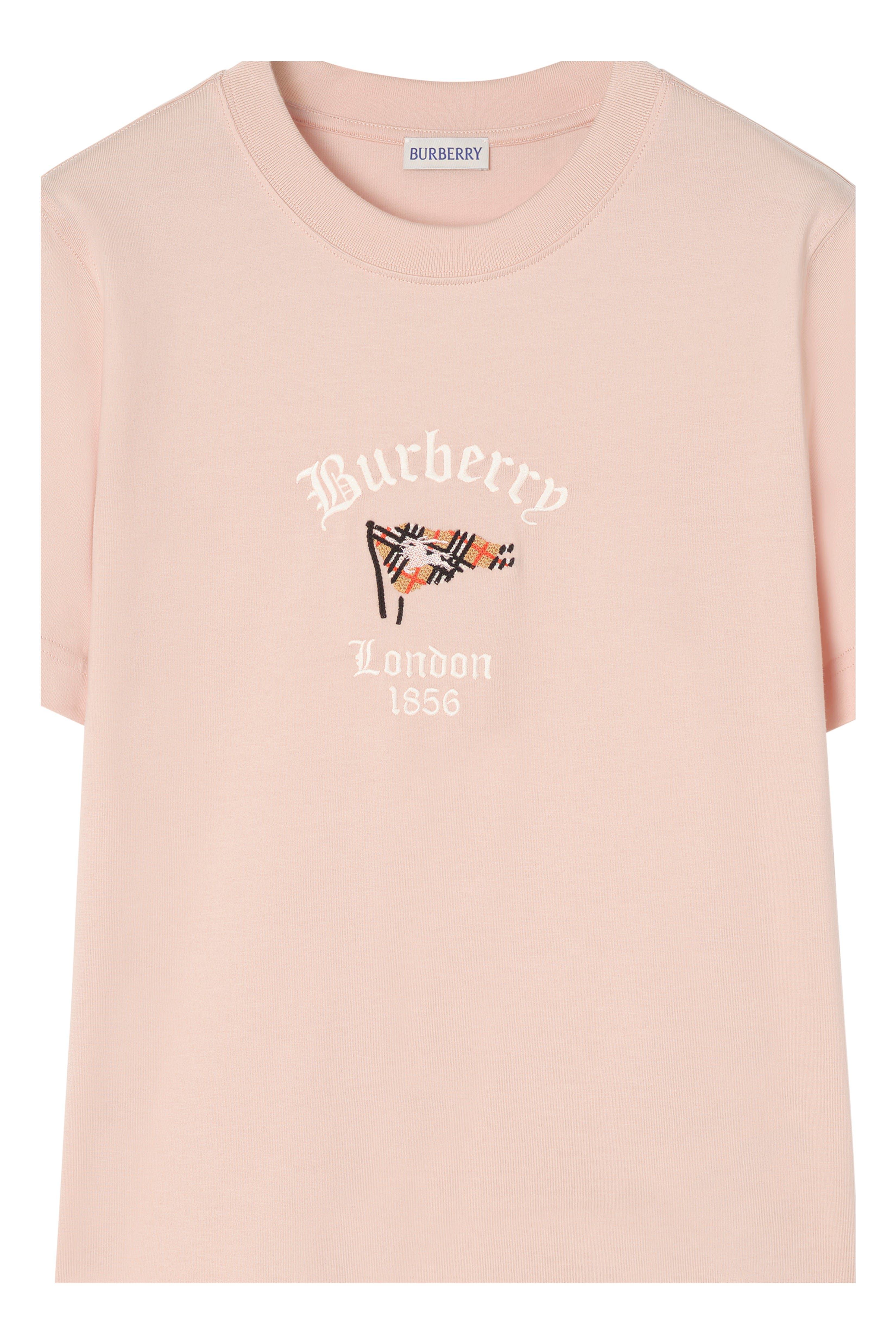 Burberry Check Flag Cotton T-shirt (Women) | Nordstrom