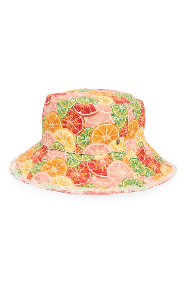 Steve Madden Sliced Citrus Bucket Hat, Main, color,