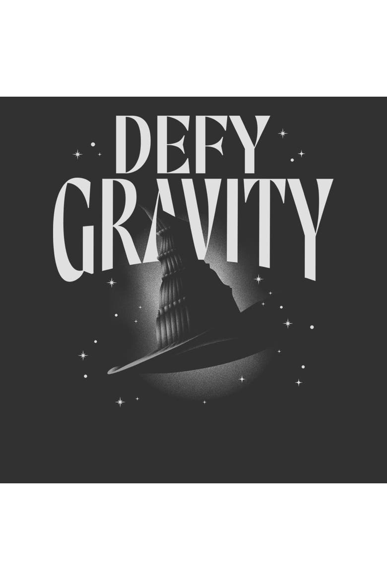 Men's Defy Gravity Witch Hat Short Sleeve Graphic T-Shirt, Alternate, color, Dark Heather