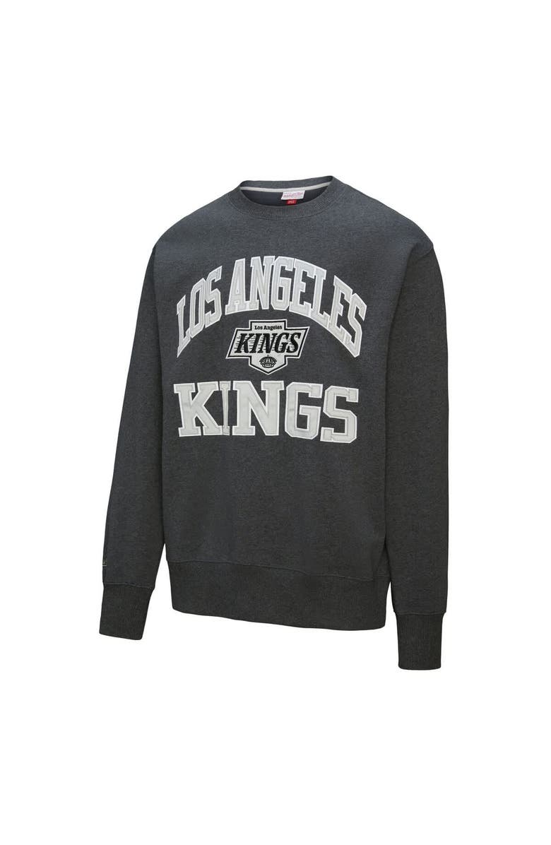 Mitchell & Ness Men's Mitchell & Ness Charcoal Los Angeles Kings Playoff Win Fleece Pullover Sweatshirt, Alternate, color, Charcoal