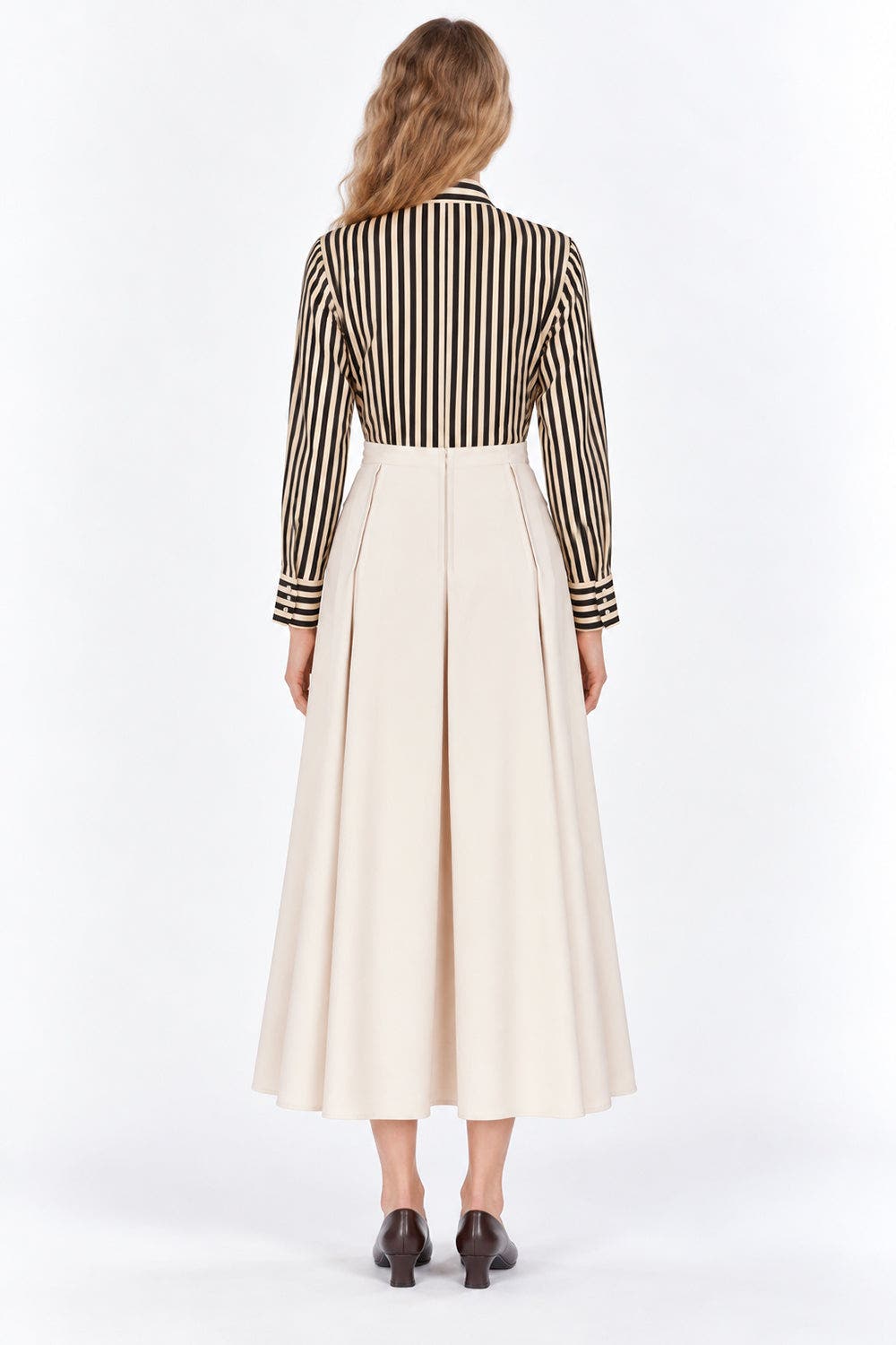 Exquise Ruffle Stand Collar Long Sleeve Shirt (Women) | Nordstrom