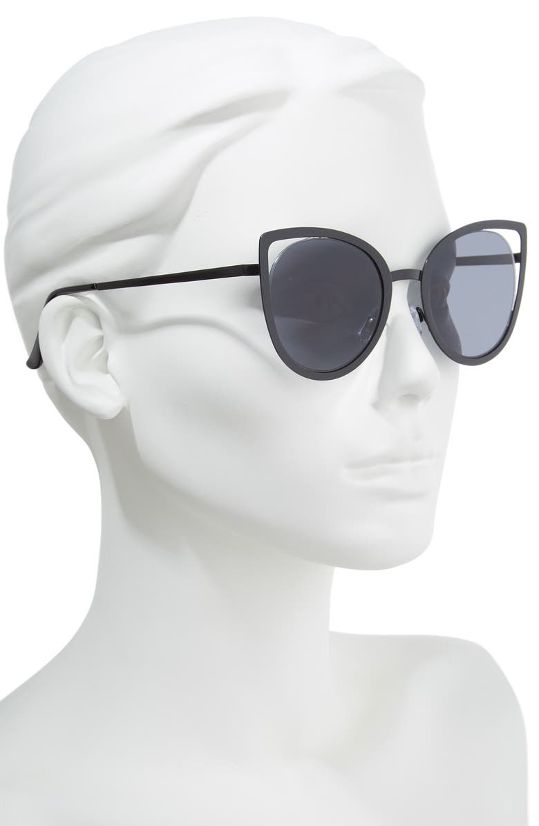 BP. 53mm Cutout Cat Eye Sunglasses, Alternate, color, 
