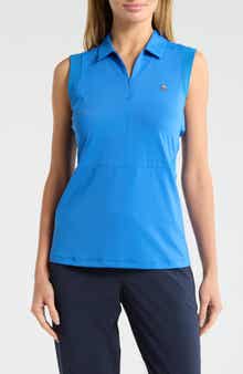ORIGINAL PENGUIN GOLF Sleeveless Zip Polo