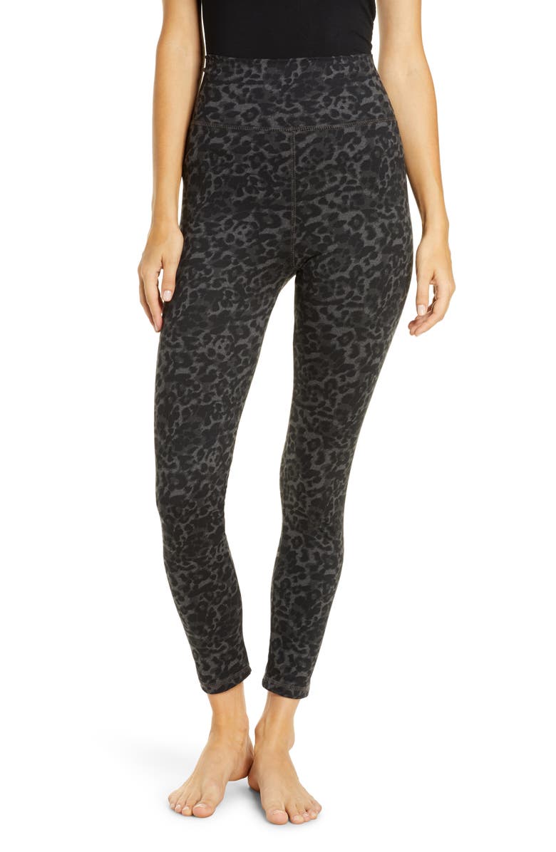 Socialite Leopard Print High Waist Leggings, Main, color, 