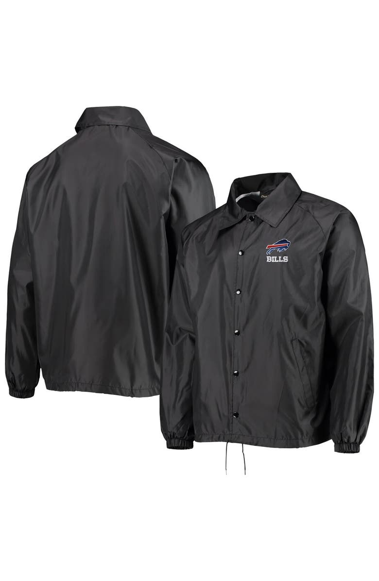 DUNBROOKE Men's Dunbrooke Black Buffalo Bills Coaches Classic Raglan Full-Snap Windbreaker Jacket, Main, color, 