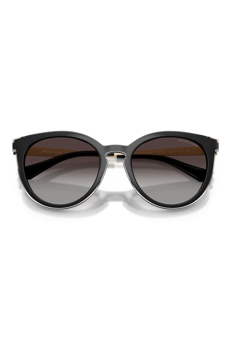 Tarifa 53mm Gradient Round Sunglasses, Alternate, color, BLACK / GREY GRADIENT BLACK
