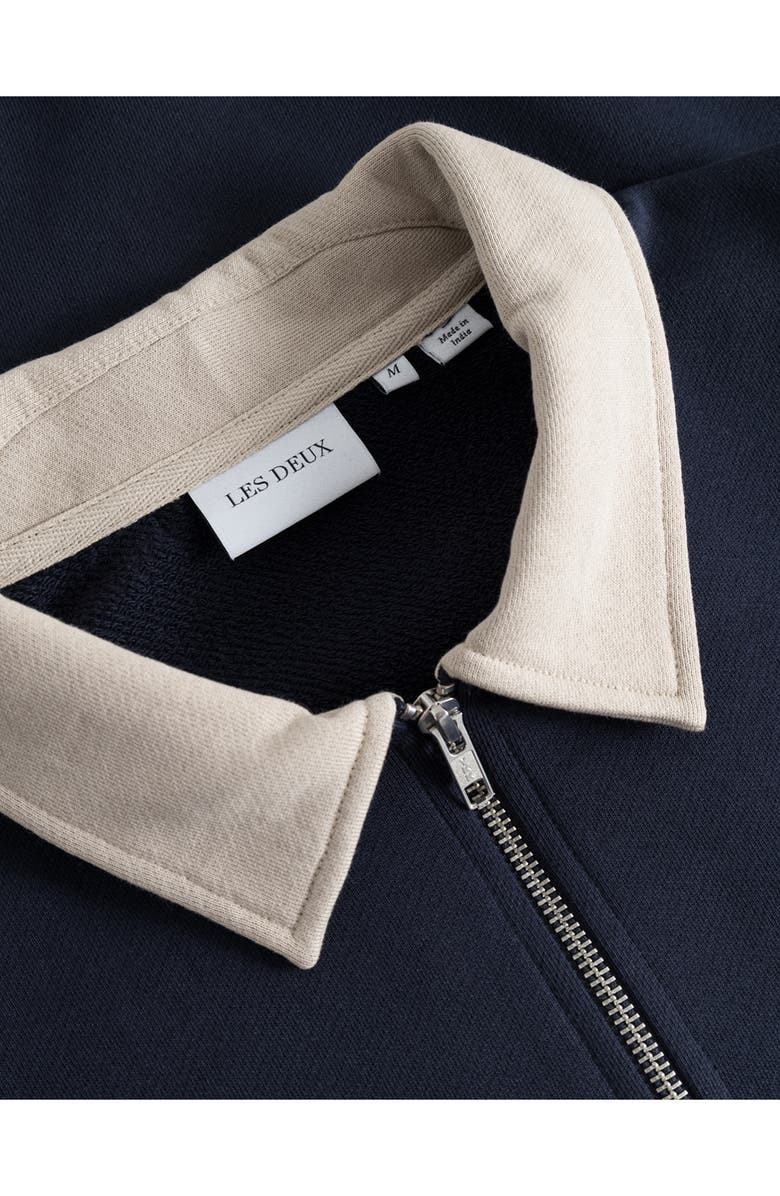 Les Deux Cory Quarter Zip Rugby Shirt, Alternate, color,