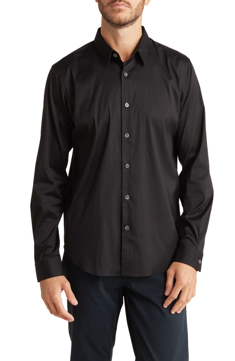 Theory Rammy Poplin Shirt, Main, color, 