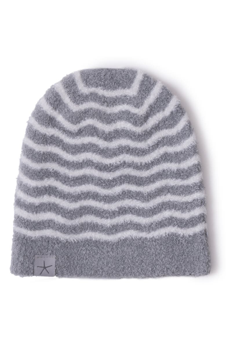 Barefoot Dreams<sup>®</sup> CozyChic<sup>®</sup> Wavy Stripe Baby Beanie, Main, color, Moonbeam Multi