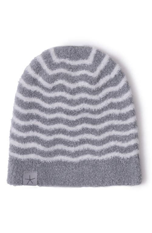 Barefoot Dreams Cozychic® Wavy Stripe Baby Beanie In Gray