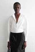COS Collarless Cotton Shirt