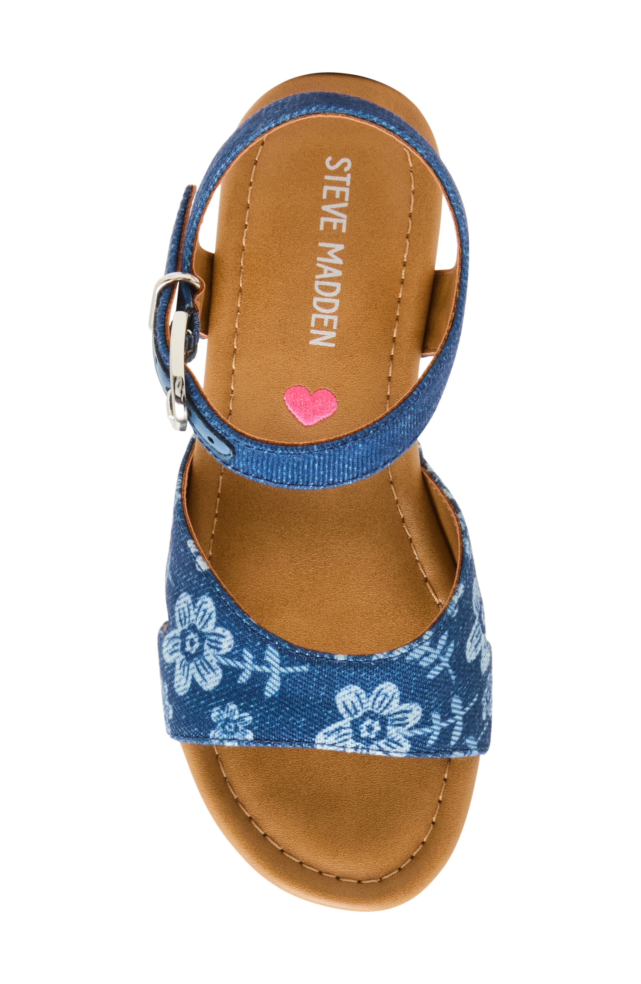 Kids' Mayson Platform Sandal, Alternate, color, DENIM