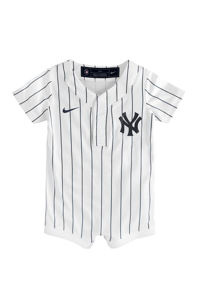 Nike Infant Nike White New York Yankees Home Replica Romper Jersey, Alternate, color, White