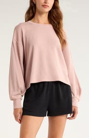 Zella Go Easy French Terry Crewneck Sweatshirt