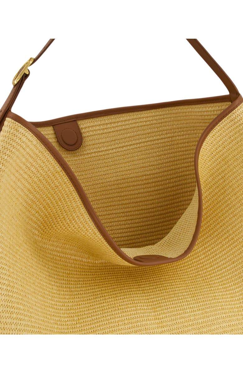 Vince Medium Vivian Raffia Hobo Bag, Alternate, color, Natural