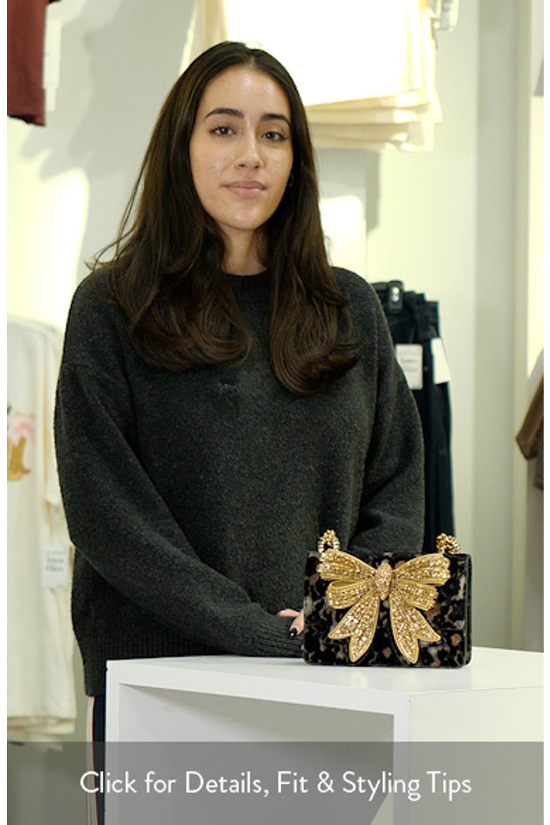 Small Shoreditch Crystal Bow Crossbody Bag video