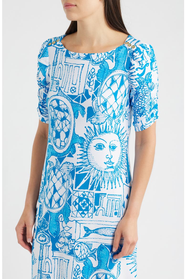 Zarah UPF 50+ Midi Dress, Alternate, color, RESORT WHITE