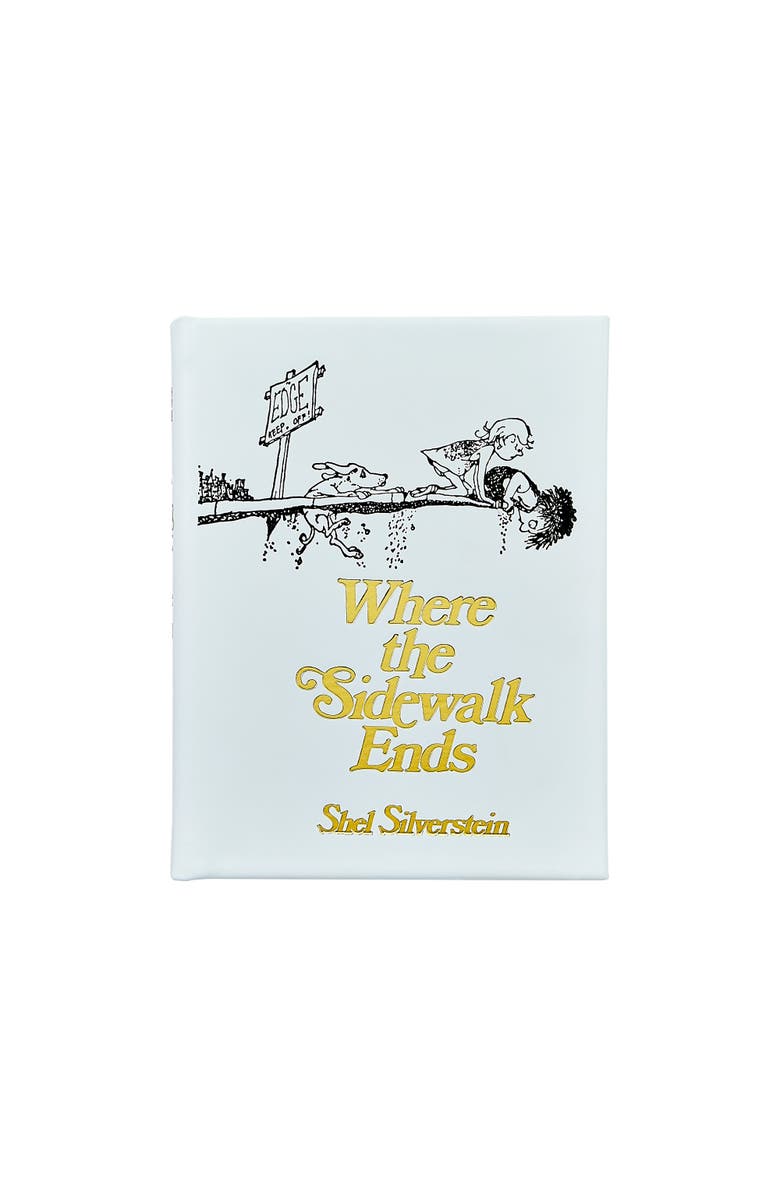 Graphic Image Where the Sidewalk Ends Poems and Drawings Leather Edition, Alternate, color, White