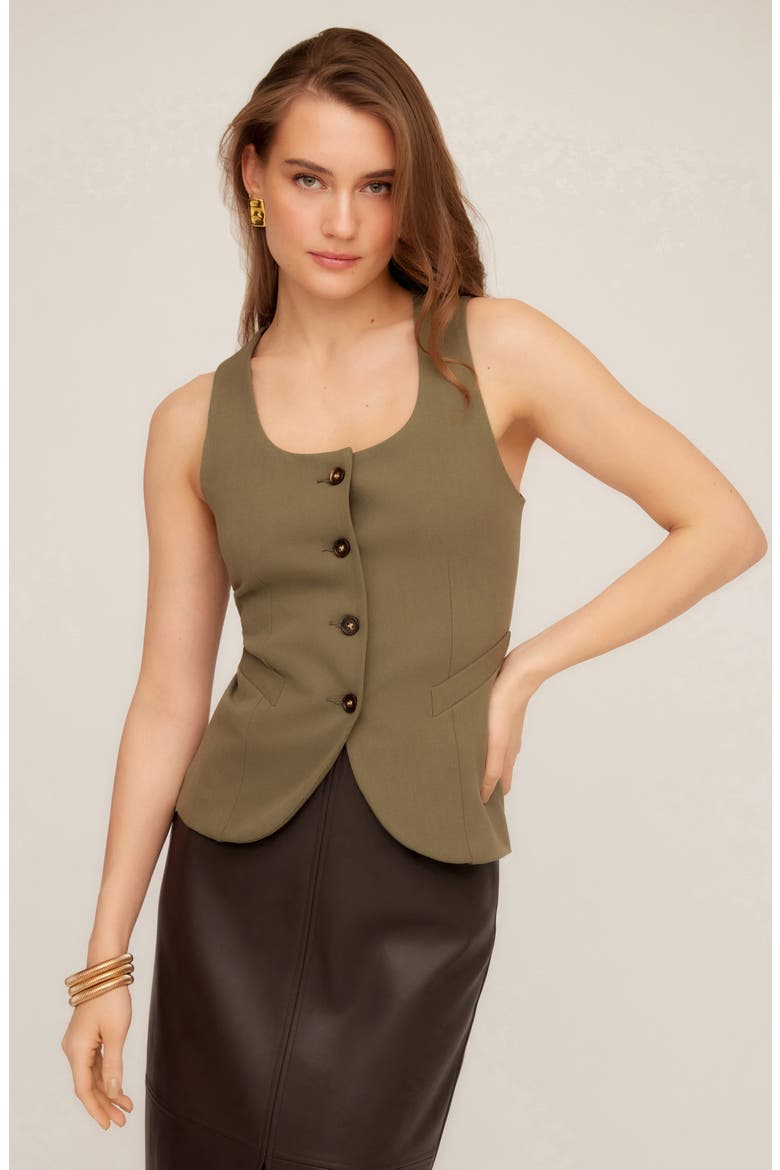 Joni Vest, Alternate, color, LIGHT OLIVE