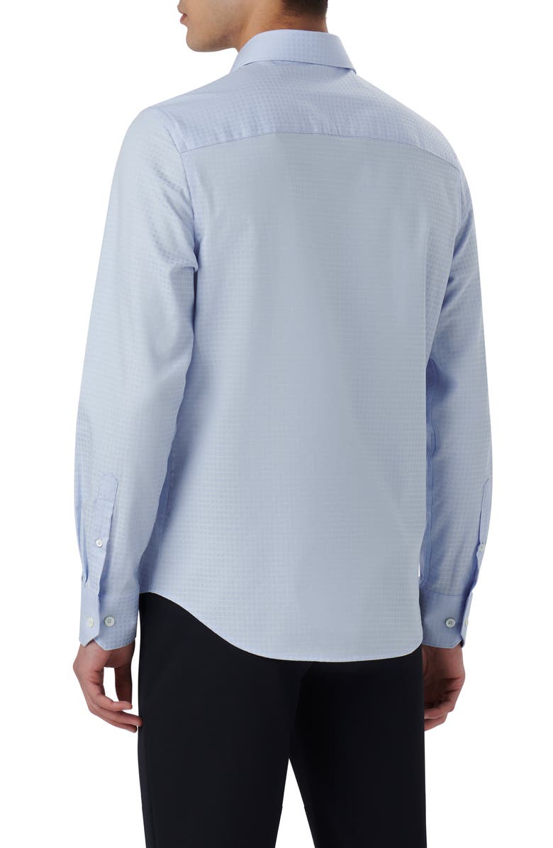 Bugatchi Julian Shaped Fit Print Button-Up Shirt, Alternate, color, 