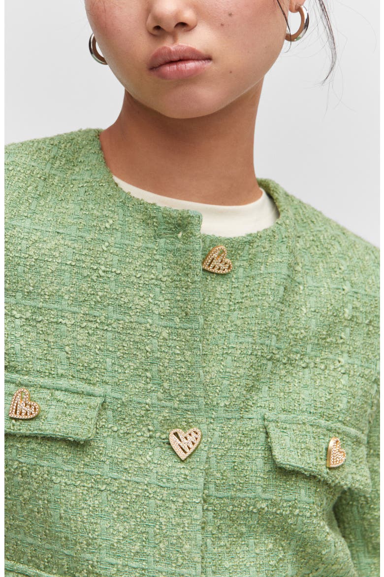 Tweed Jacket, Alternate, color, GREEN