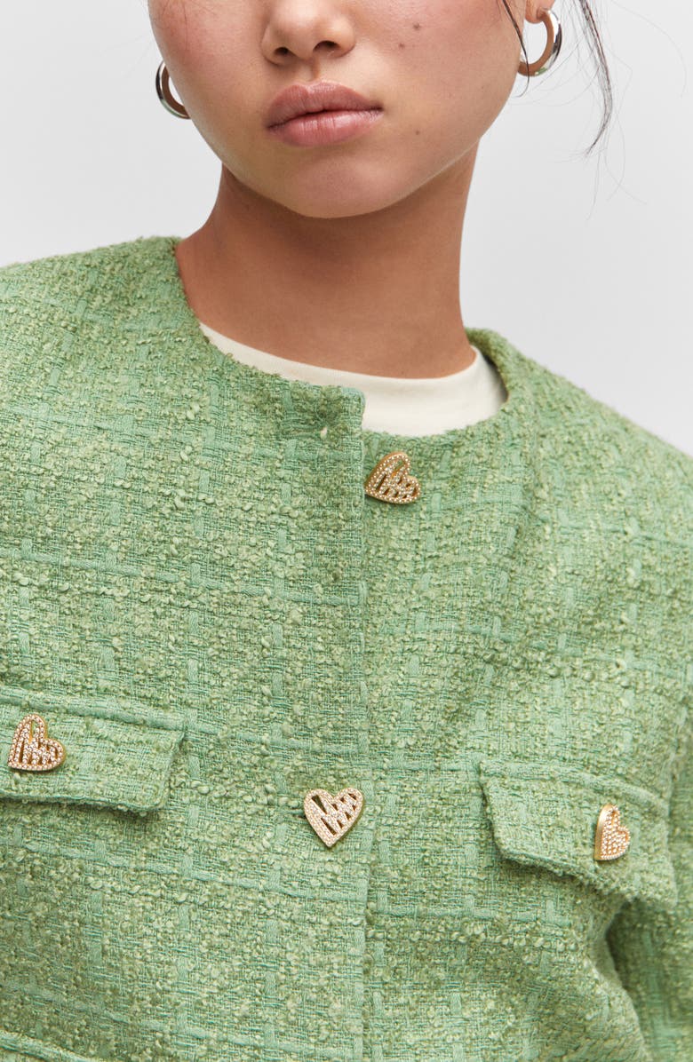 MANGO Tweed Jacket, Alternate, color, 