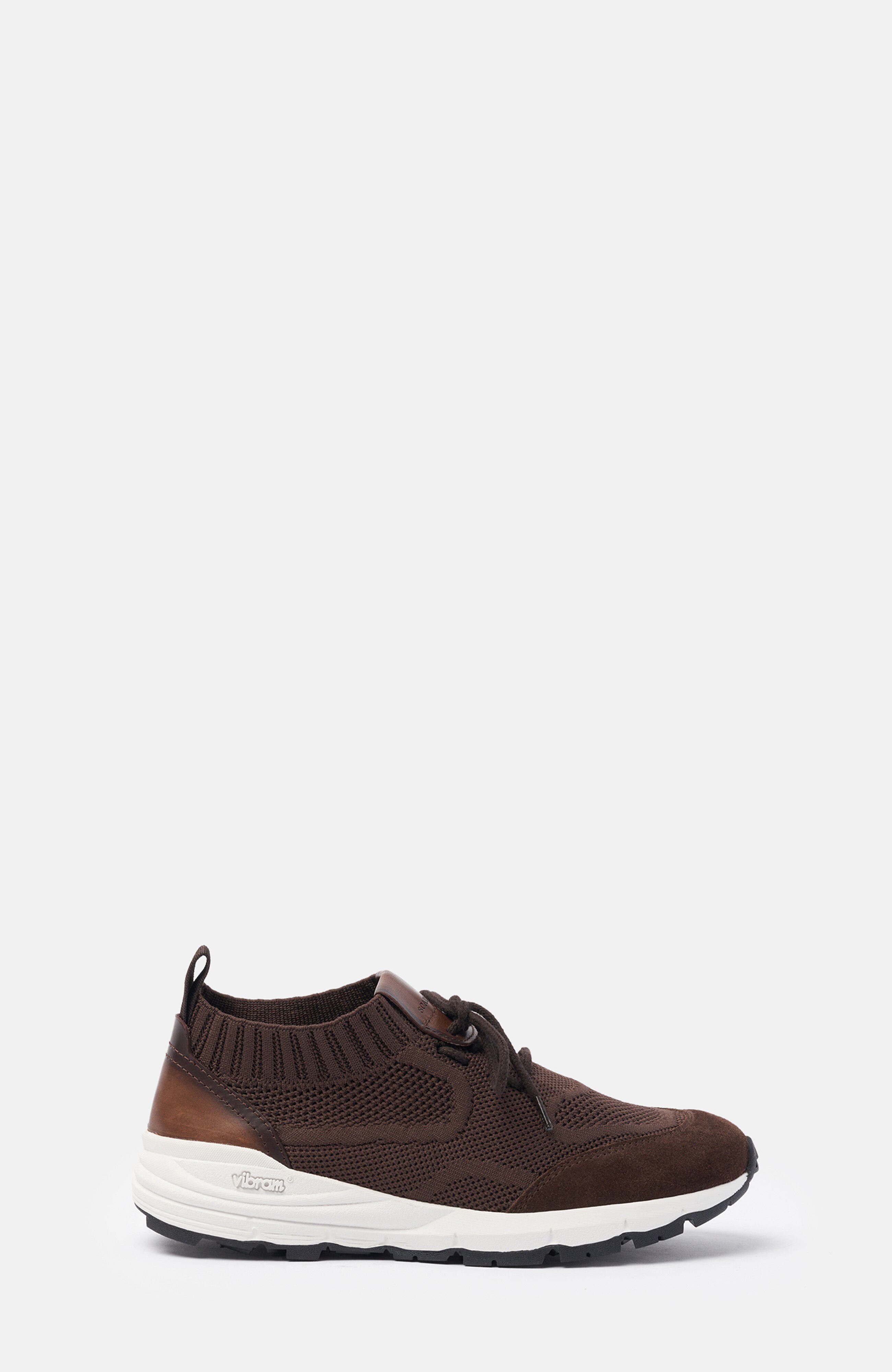 Robbie Boy Sneakers, Alternate, color, Brown - Knit