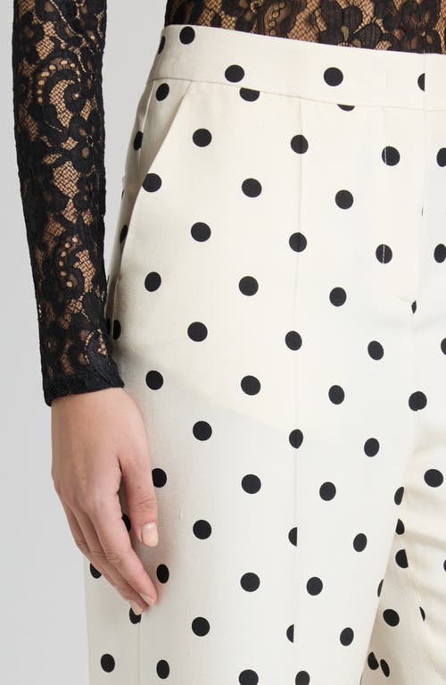 VALENTINO VALENTINO GARAVANI POLKA DOT SILK CADY PANTS