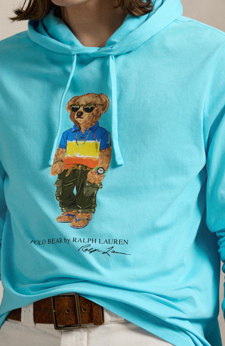Polo Ralph Lauren Polo Bear Jersey Graphic Hoodie, Alternate, color,