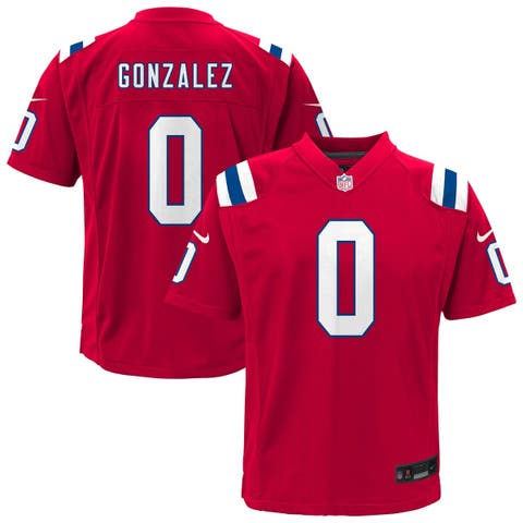 Youth Nike Christian Gonzalez Red New England Patriots Alternate Game Jersey