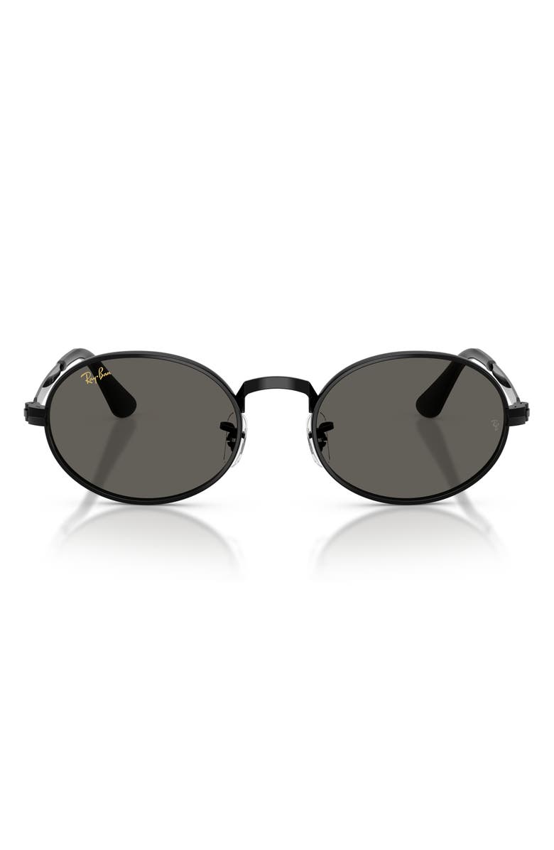 Ray-Ban x A$AP Rocky 54mm Oval Sunglasses, Main, color, Black / Dark Gray