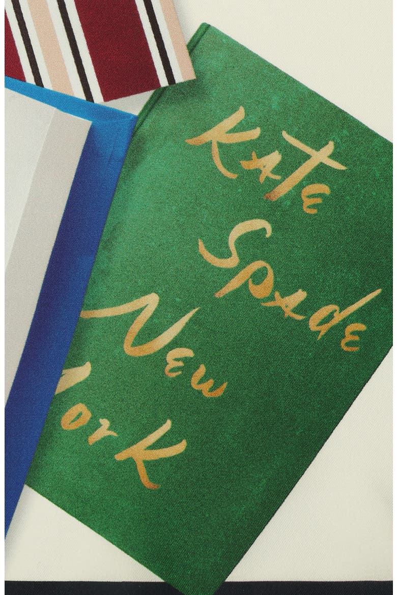Book Haul Silk Square Scarf, Alternate, color, MULTI
