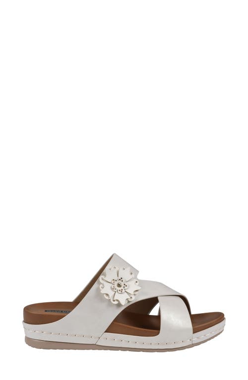 Gc Shoes Nessie Comfort Slide Sandal In White
