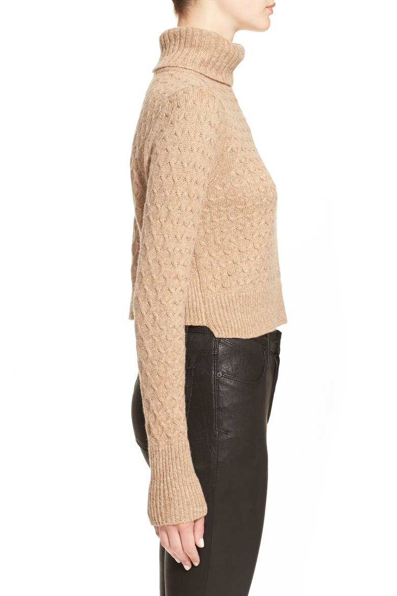 'Jeannie' Turtleneck Sweater, Alternate, color, CAMEL