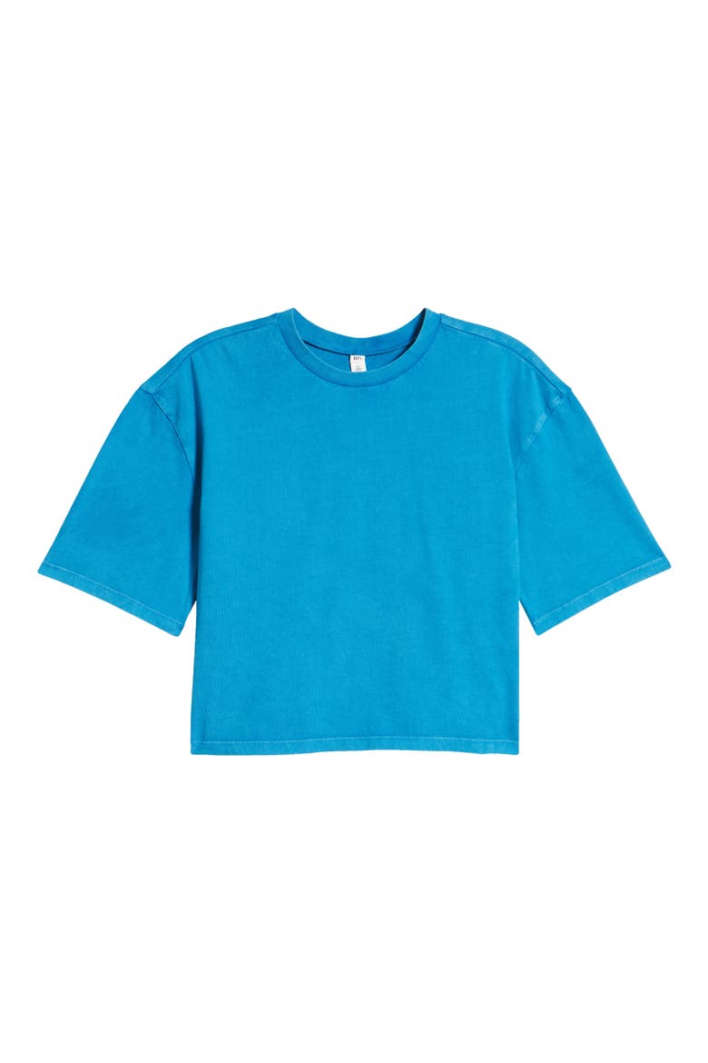 Cool Girl Crop T-Shirt, Alternate, color, BLUE GREECE