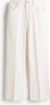 H&M Bootcut Cotton Canvas Trousers