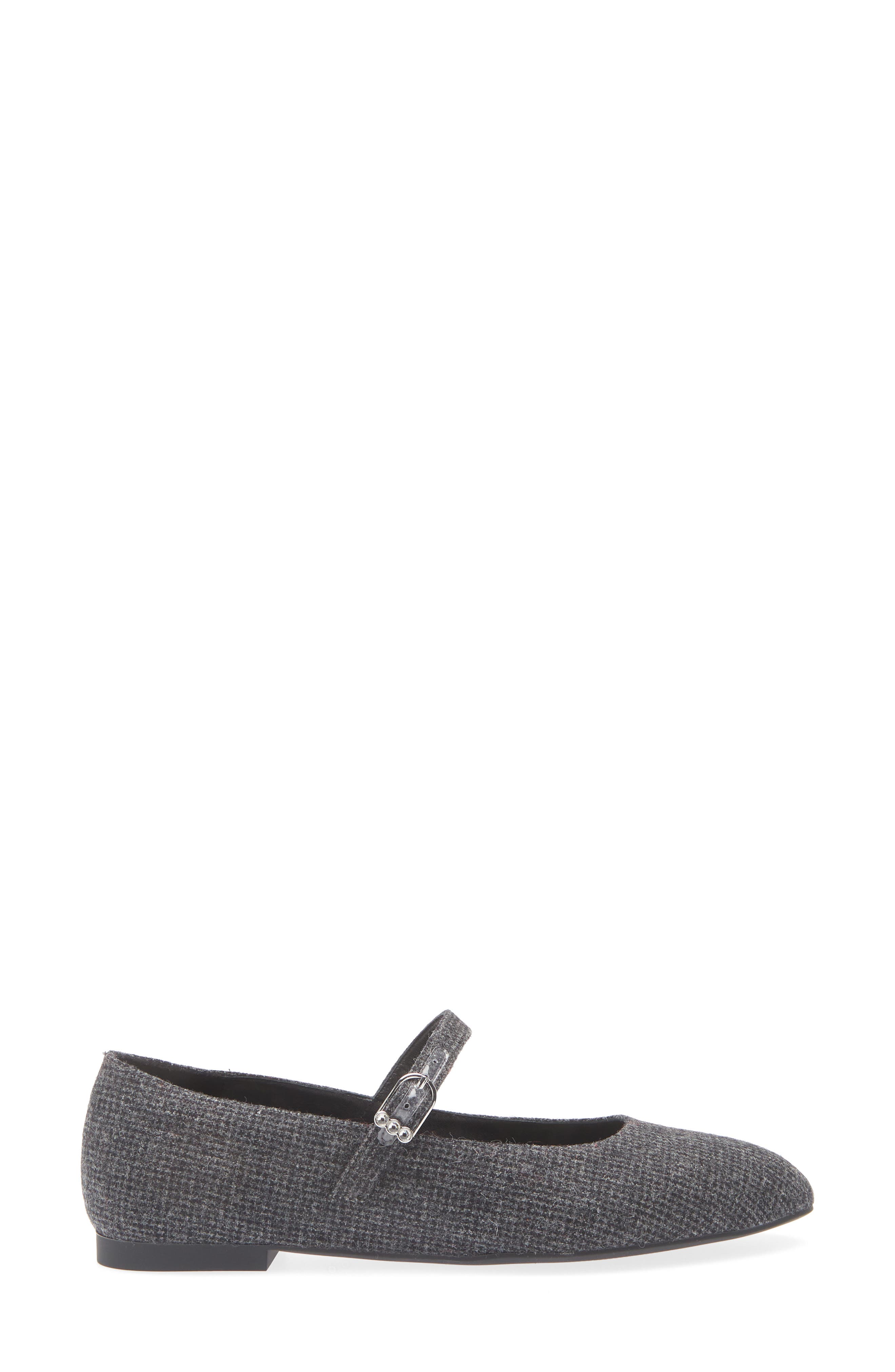Stuart Weitzman Analeise Mary Jane Flat, Alternate, color, Dark Gray