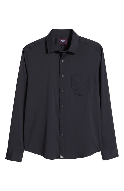 Untuckit Gironde Performance Stretch Button-up Shirt In Black
